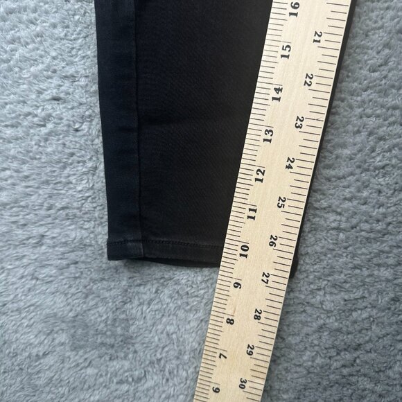 Nine West Pants Womens Jeans 16 Black Heidi Pull On Skinny Flat Front Cotton - Picture 9 of 12